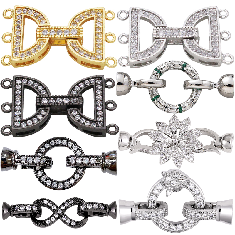 Charm Bracelet Beads - Juya 18K Vergulde Decoratieve Connector Sluiting