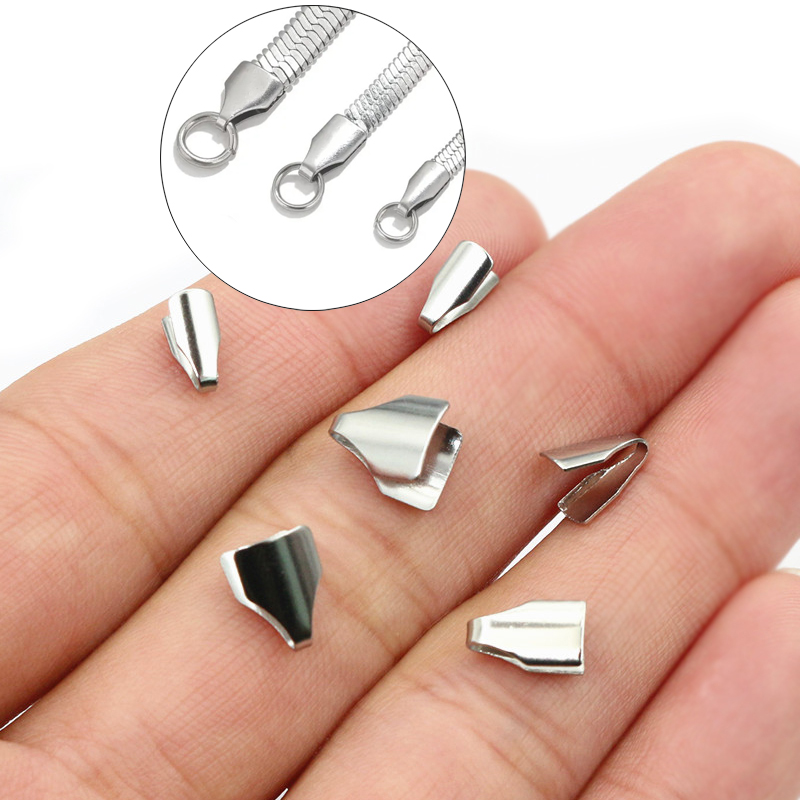 Charm Bracelet Beads - 100 stuks roestvrij staal 2-7mm platte