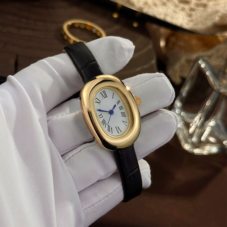 Jewelry Watches Women - Dames nieuwe ovale badkuip eivormige riem