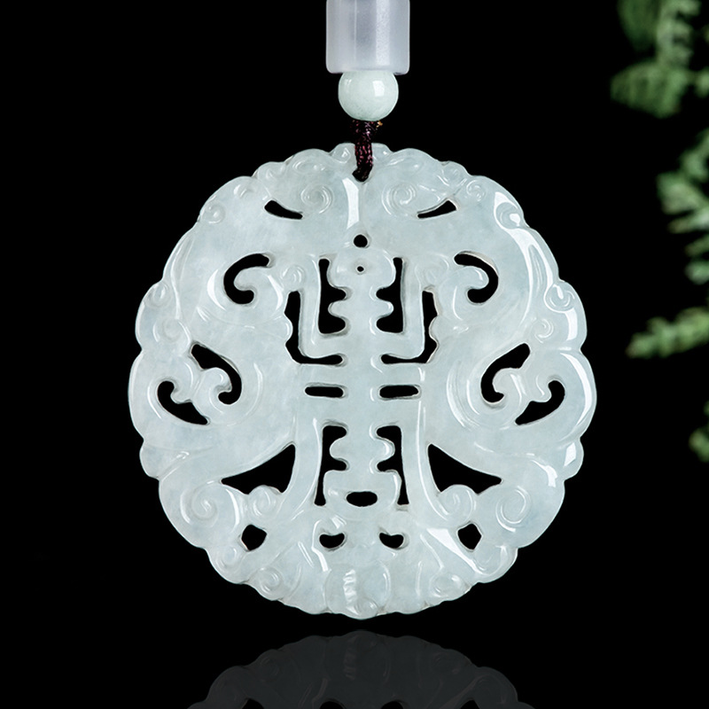Jewelry & Watches Review - Birmese Jadeïet Draak Hanger Ketting Vintage