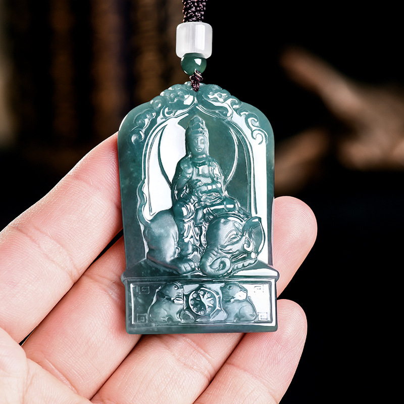 Jewelry & Watches Review - Natuurlijke Birmese Jadeïet Guanyin hanger ketting