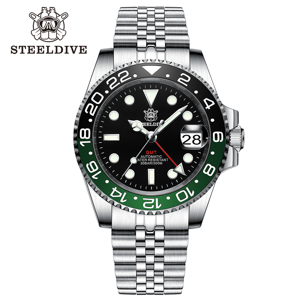 Seiko Watch 5 Sports - STEELDIVE SD1993 V2 bidirectionele keramische bezel