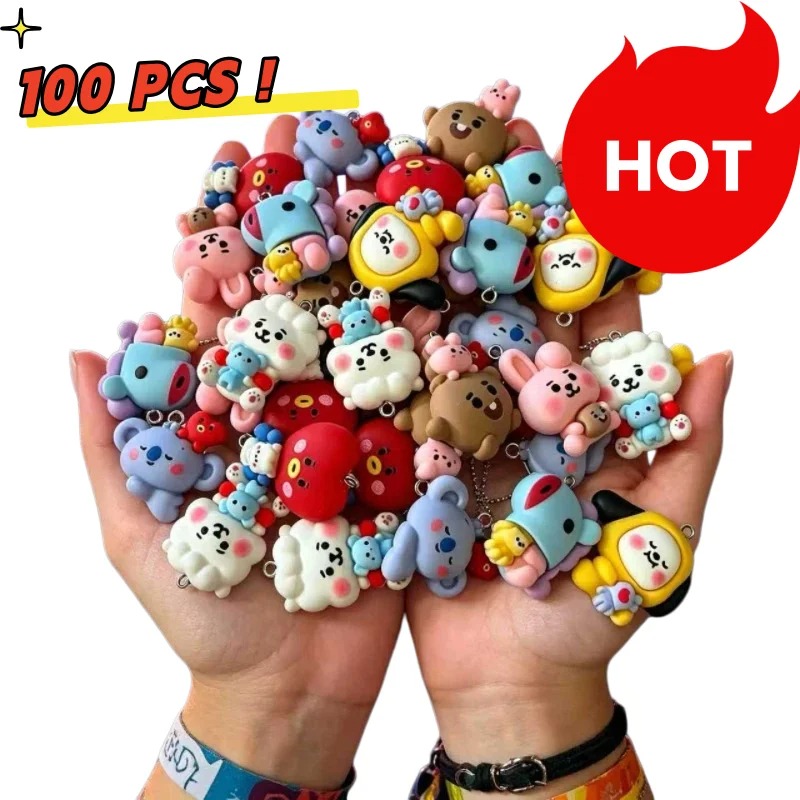Charm Bracelet Beads - 7 stks BT21 Hars Cartoon Charm
