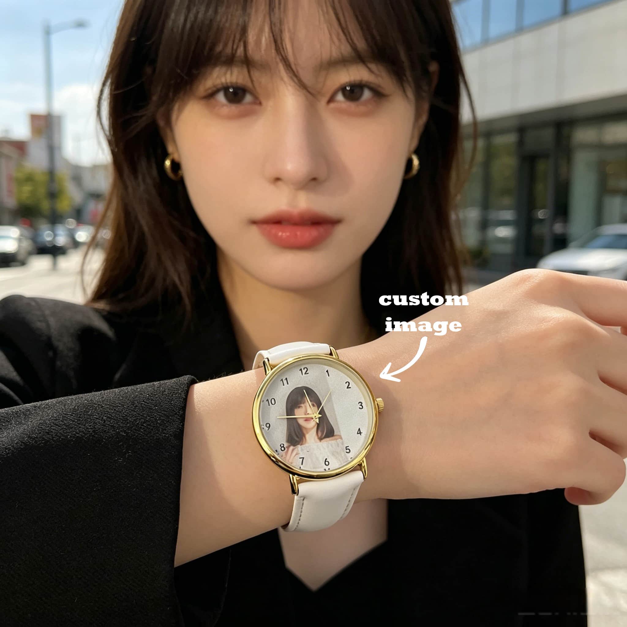 Jewelry Watches Women - Gepersonaliseerde dameshorloge met aangepaste foto en