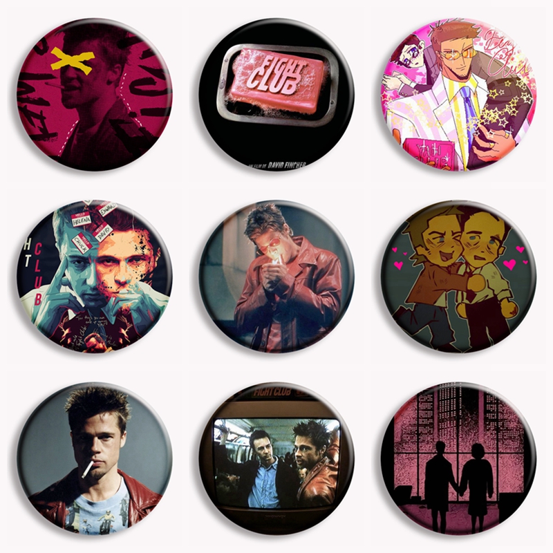 Vintage Brooch Pin - Retro Classic Film Fight Club Zeep