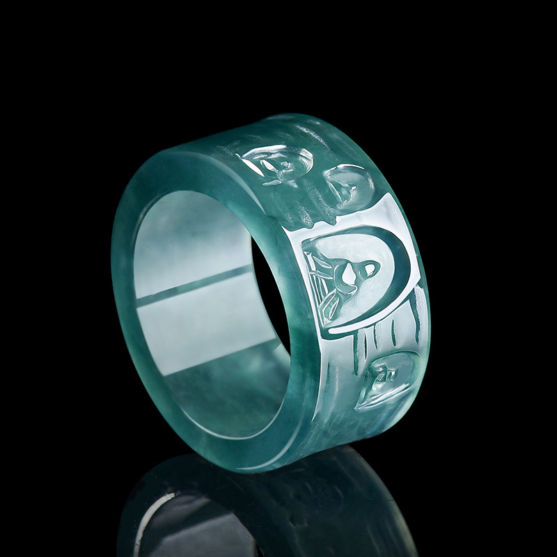 Jewelry & Watches Review - Natuurlijke Birmese Jadeïet Boeddha Ring Luxe