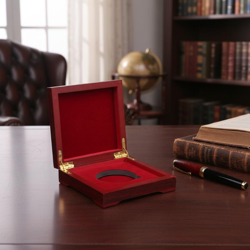 Collectors Coins Jewelry & Watches Of Smithtown Photos - 10*10*3.5cm/12*12*3.5cm Houten Munt Display Organizer Box