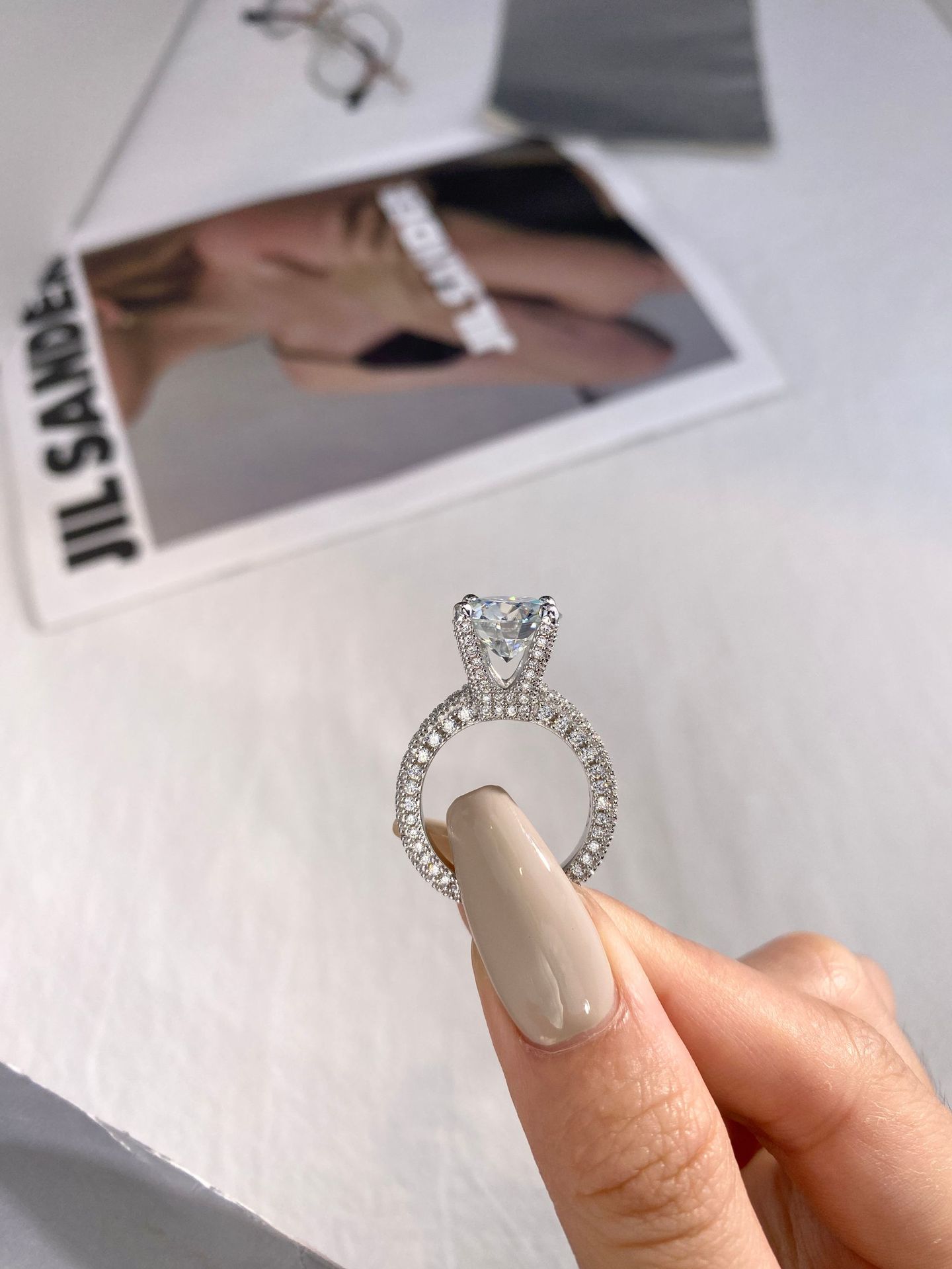 5 karaat echte Moissanite diam - Sterling Silver Ring recensie en prijs