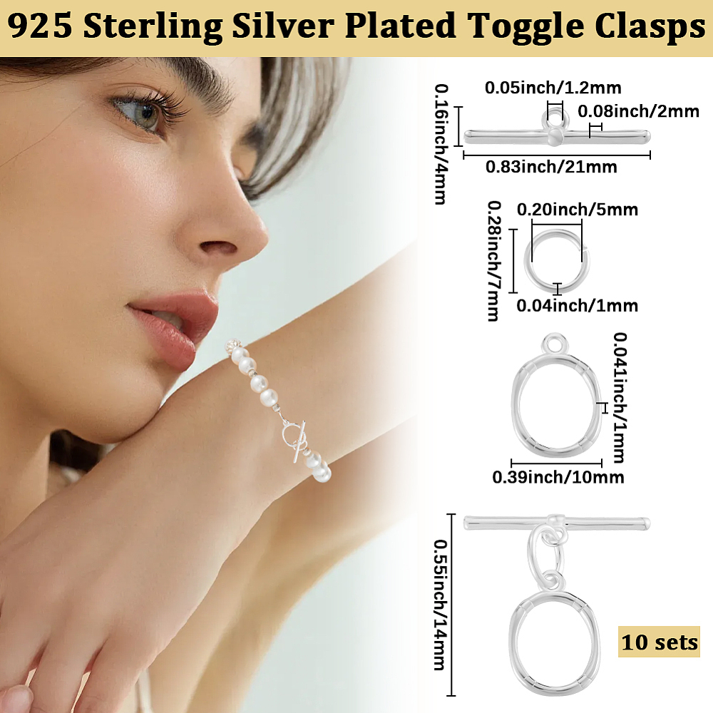 Messing Toggle-sluitingen met  - Sterling Silver Ring recensie en prijs