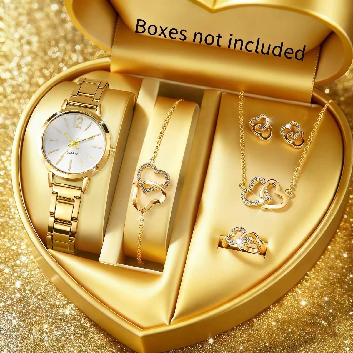 6 STKS Mode Dames Quartz Horlo - Jewelry Box Watches Bracelets recensie en prijs