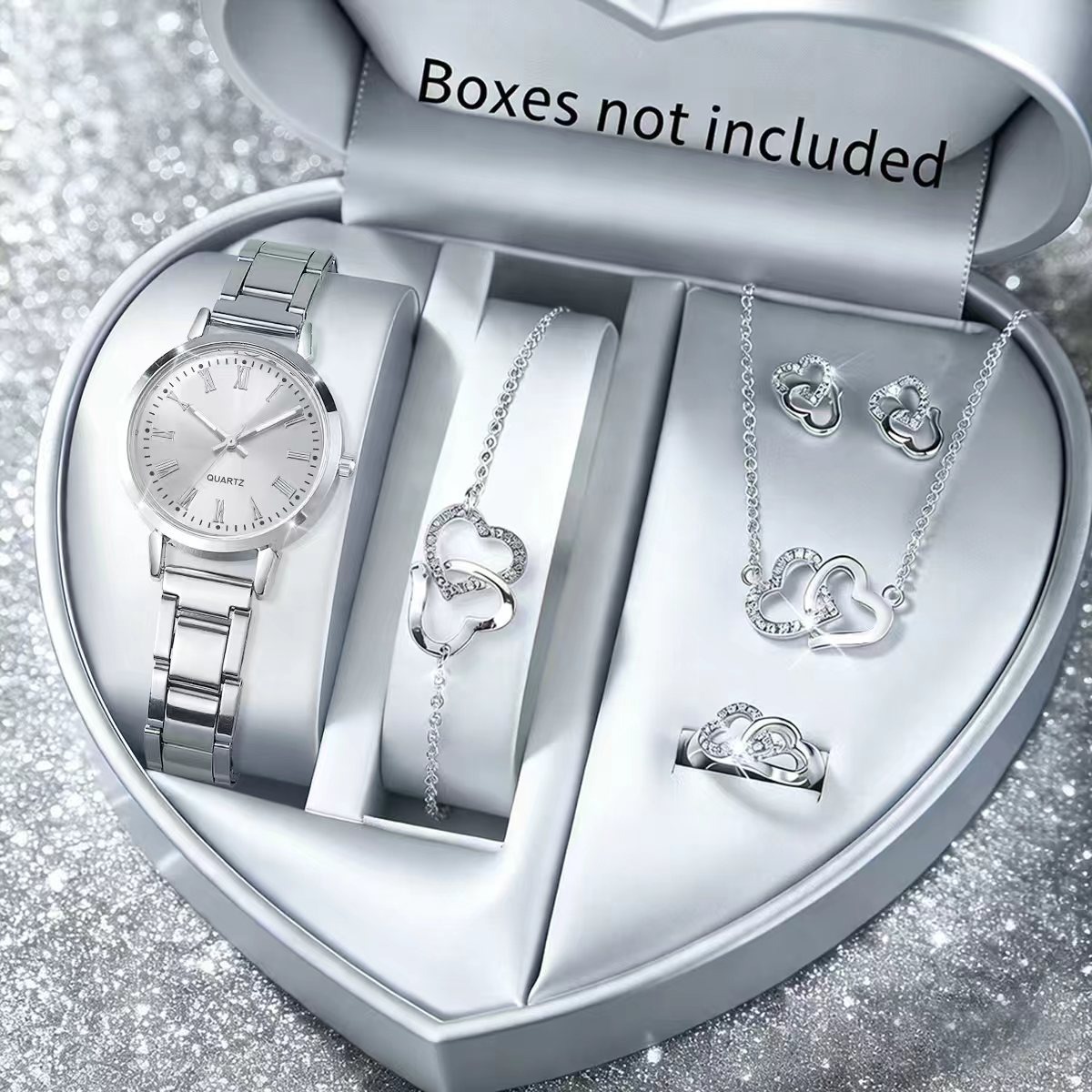 6 STKS Mode Dames Quartz Horlo - Jewelry Box Watches Bracelets recensie en prijs