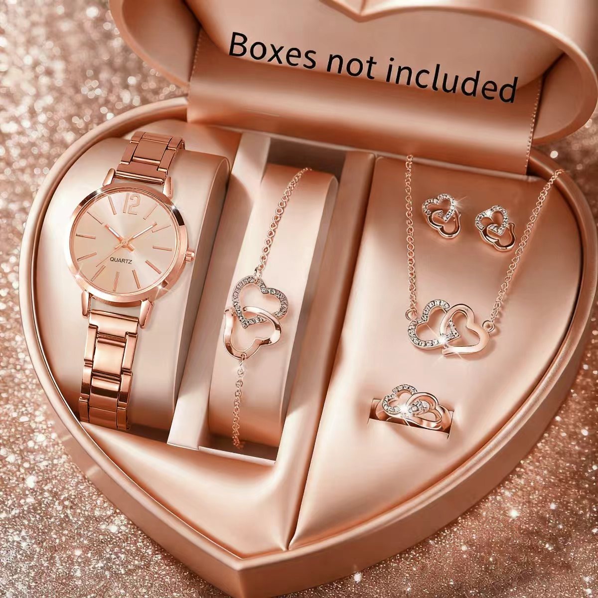 6 STKS Mode Dames Quartz Horlo - Jewelry Box Watches Bracelets recensie en prijs