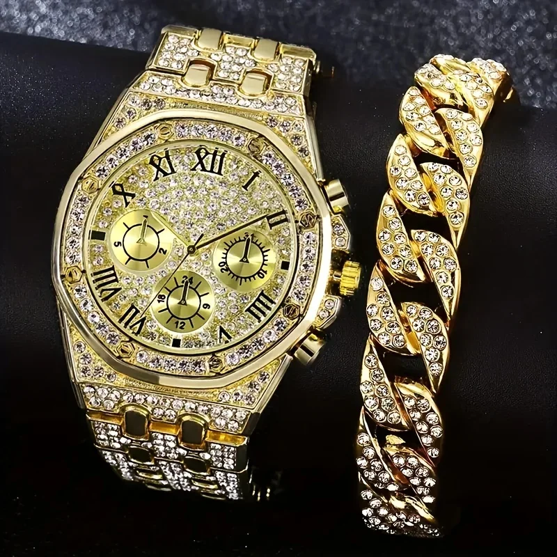 Luxe achthoekige bezel Iced Qu - Icebox Jewelry Watches recensie en prijs