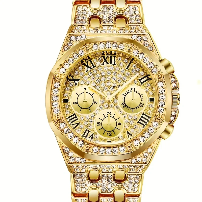 Luxe achthoekige bezel Iced Qu - Icebox Jewelry Watches recensie en prijs