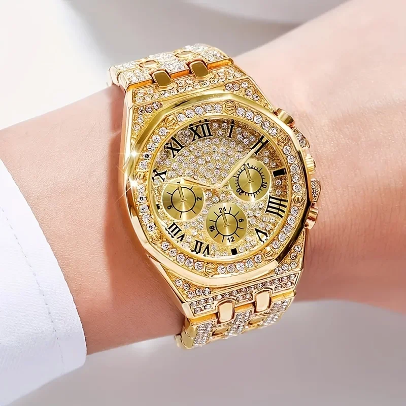 Luxe achthoekige bezel Iced Qu - Icebox Jewelry Watches recensie en prijs