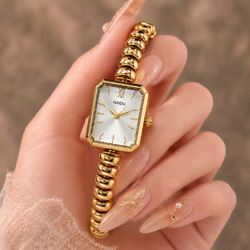 NAIDU Gouden Horloge voor Vrou - Jewelry Watches Luxury recensie en prijs
