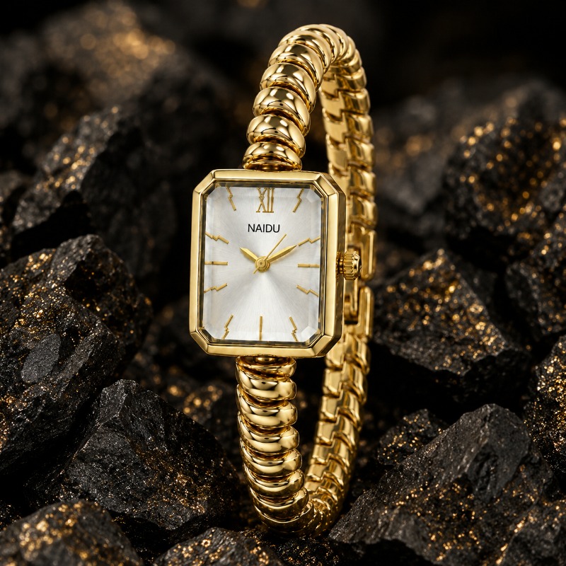 NAIDU Gouden Horloge voor Vrou - Jewelry Watches Luxury recensie en prijs