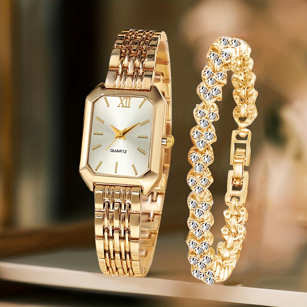 2 STKS Mode Rechthoek Vrouwen  - Jewelry Watches Women recensie en prijs