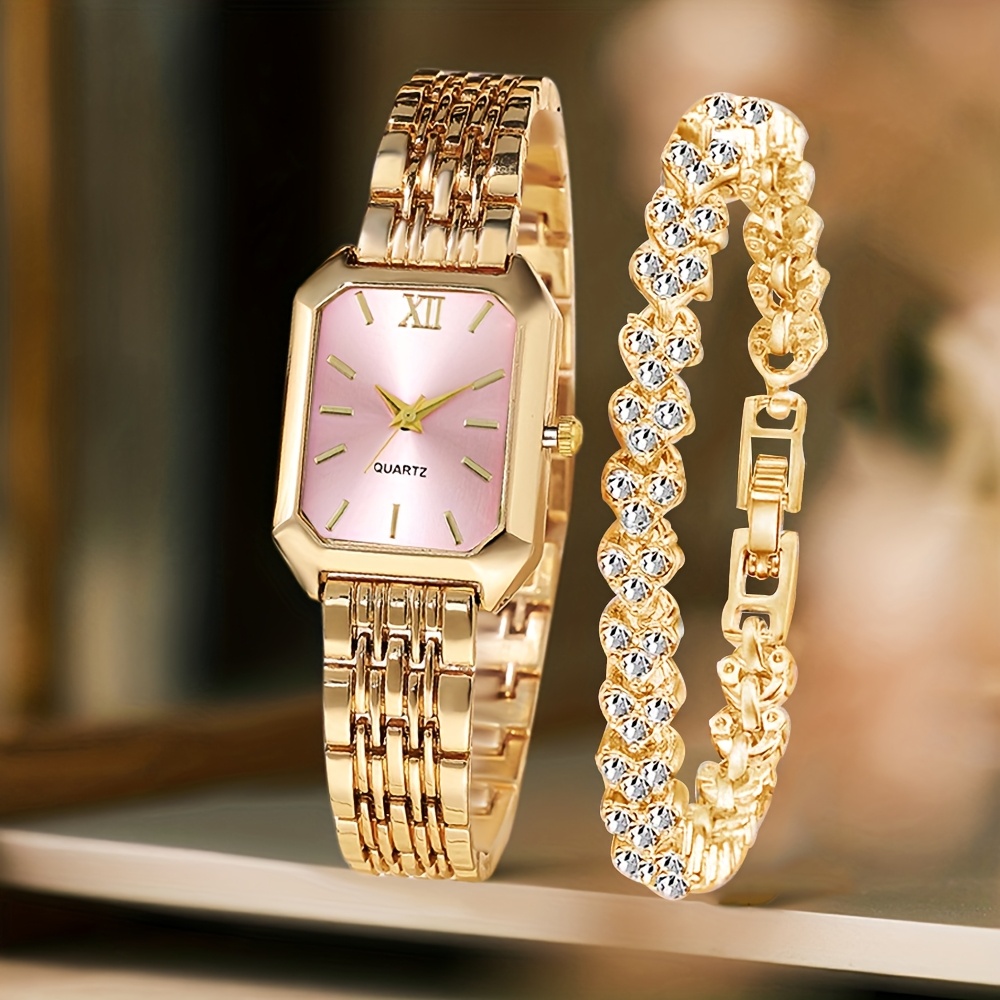 2 STKS Mode Rechthoek Vrouwen  - Jewelry Watches Women recensie en prijs