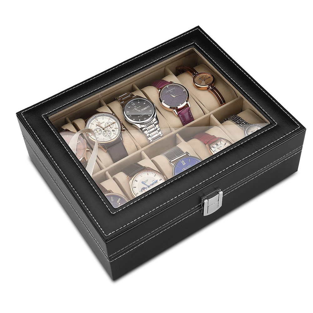 10-Bits Pu Lederen Grijs Flane - Best Jewelry Watches For Women recensie en prijs