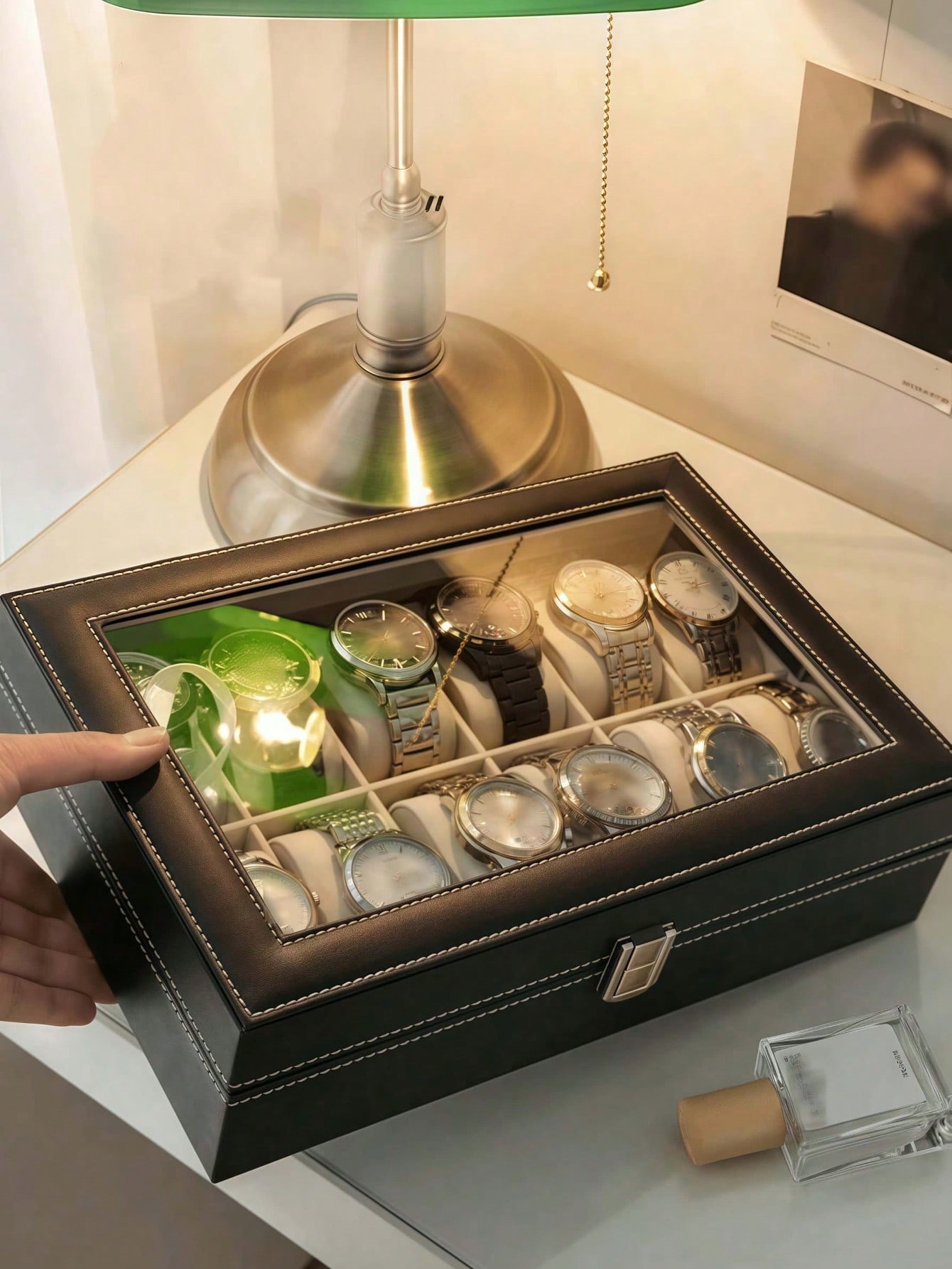 Leren horlogedoos met slot, gr - Jewelry Watches Women recensie en prijs