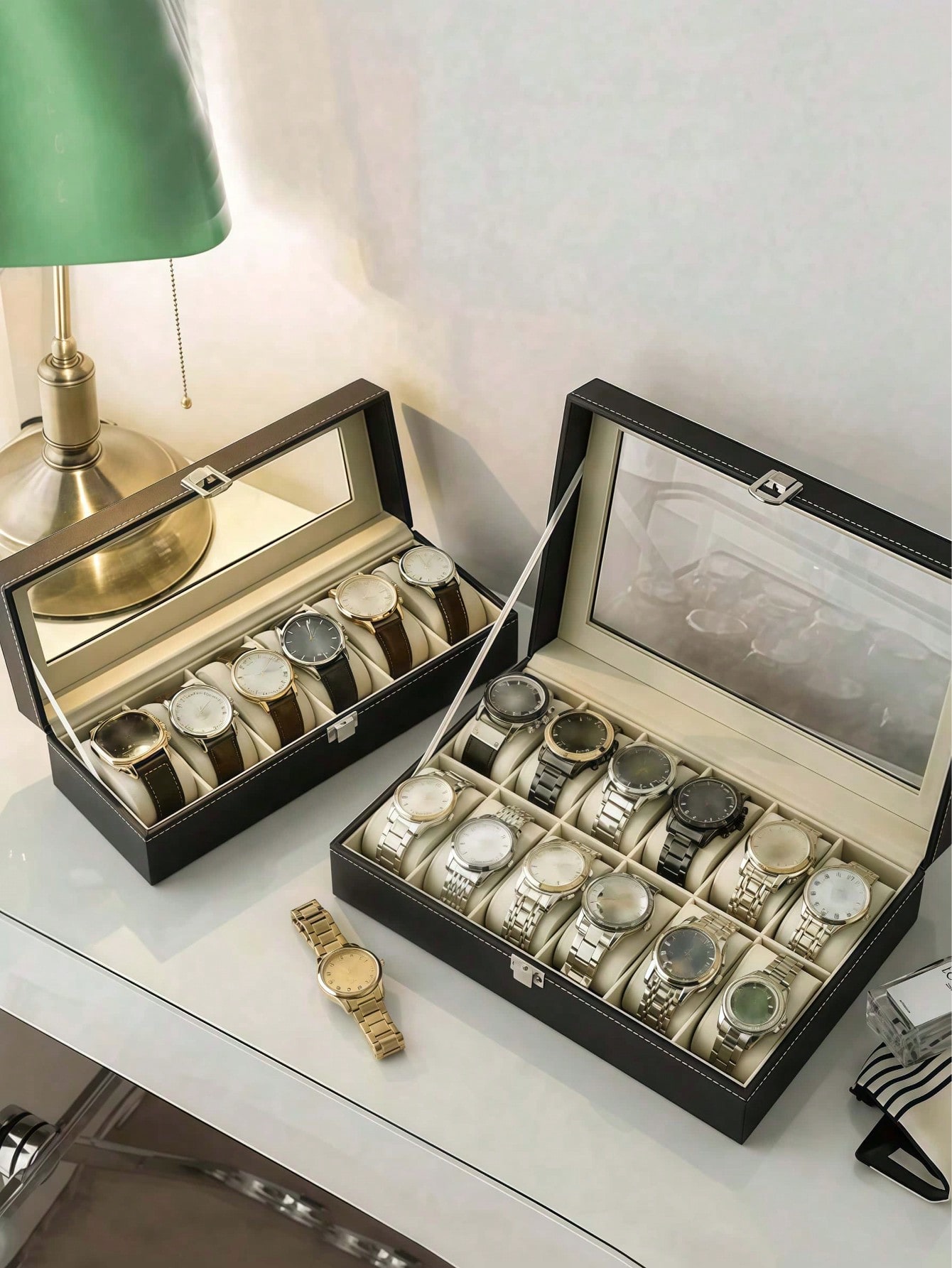 Leren horlogedoos met slot, gr - Jewelry Watches Women recensie en prijs