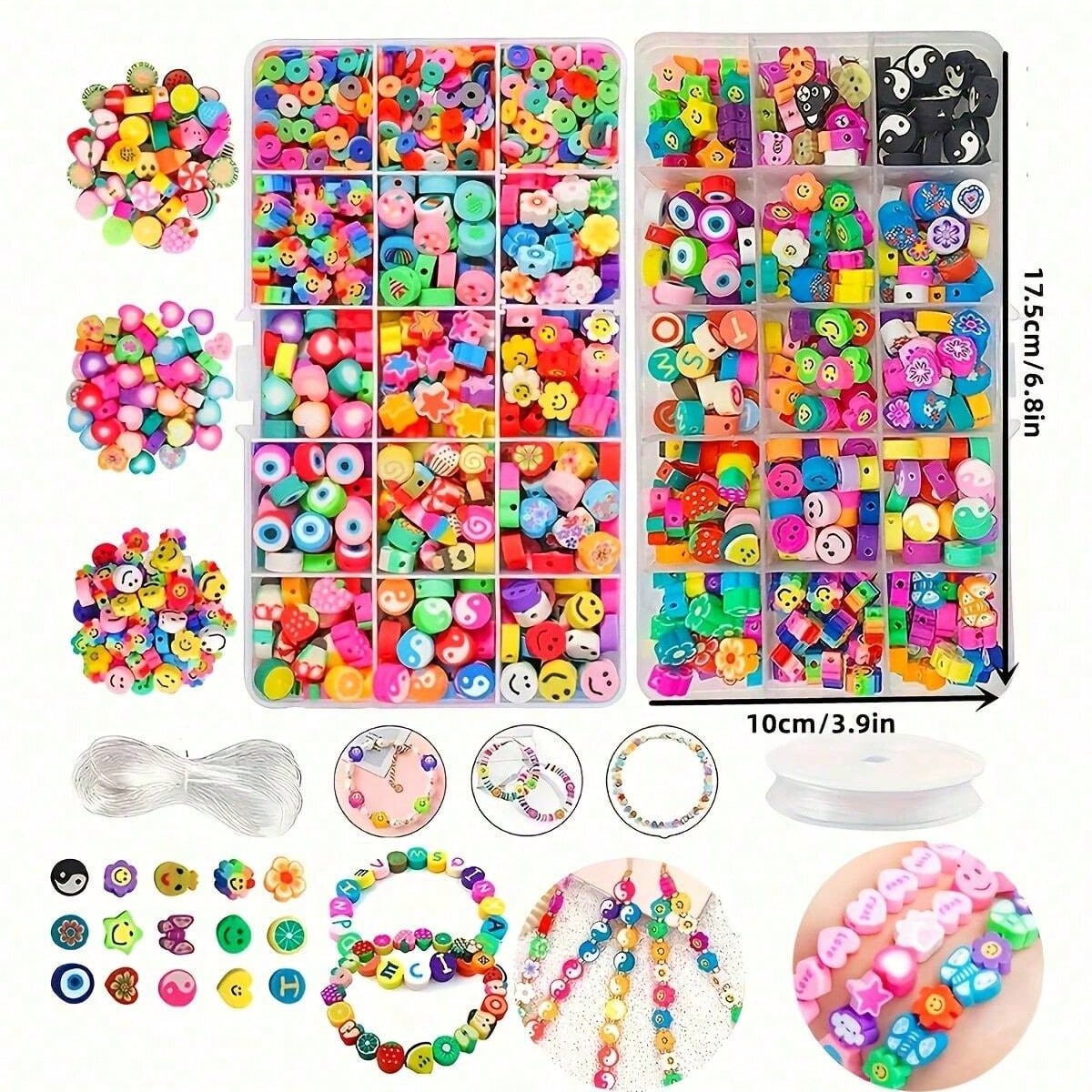 1450/1200/250 stuks polymeerkl - Charm Bracelet Beads recensie en prijs