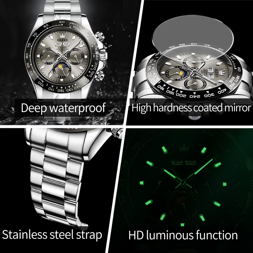 OLEVS 6654 Luxe herenhorloge c - Seiko Watch 5 Sports recensie en prijs