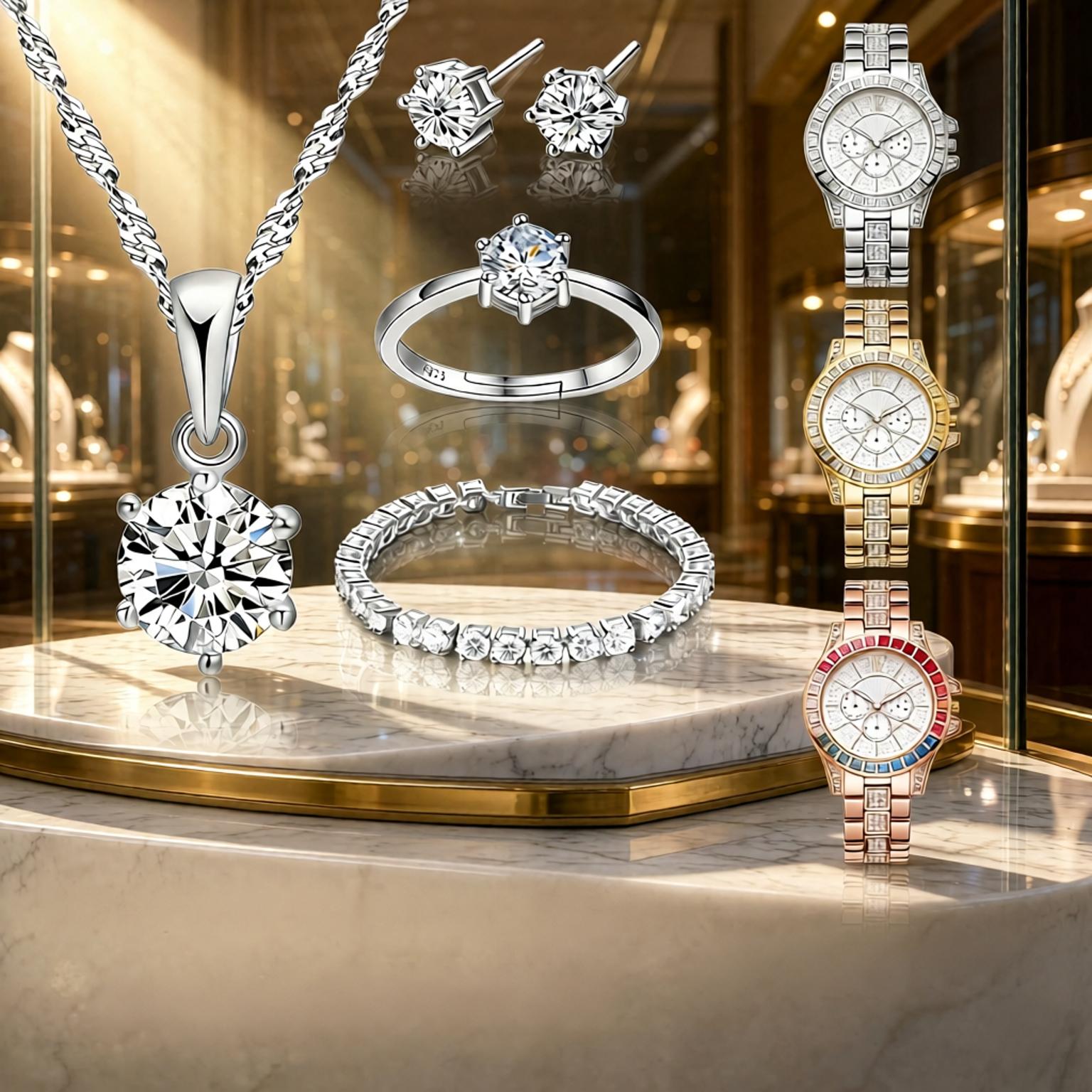 Luxe 925 Sterling Zilver Geome - Best Jewelry Watches For Women recensie en prijs
