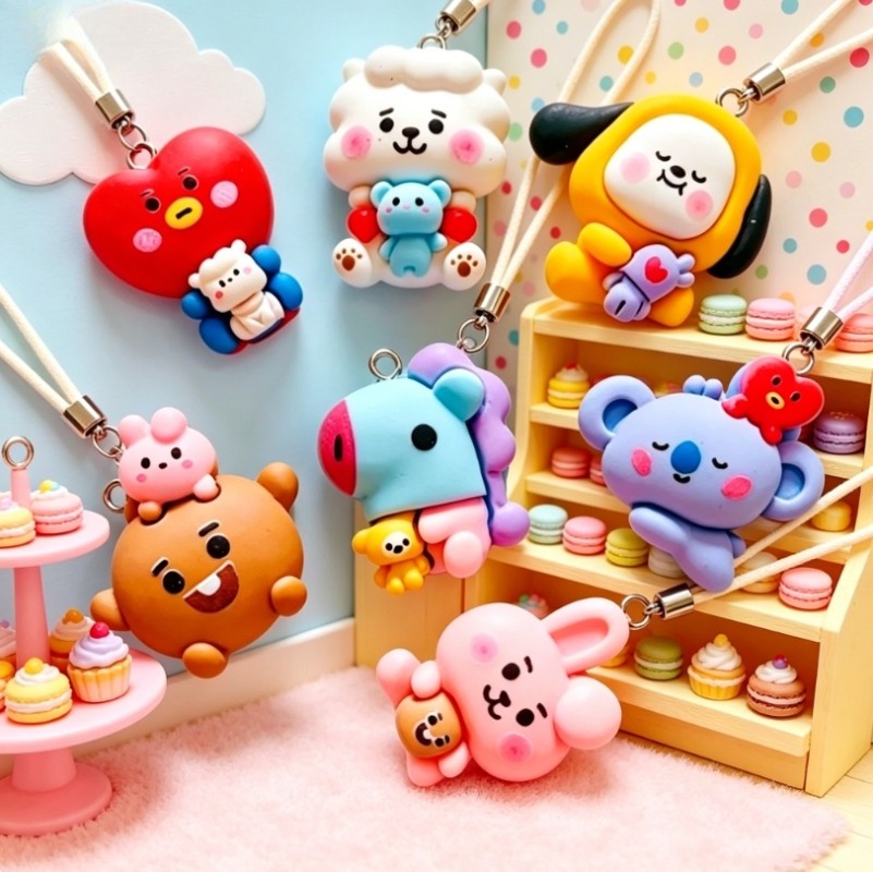 7 stks BT21 Hars Cartoon Charm - Charm Bracelet Beads recensie en prijs