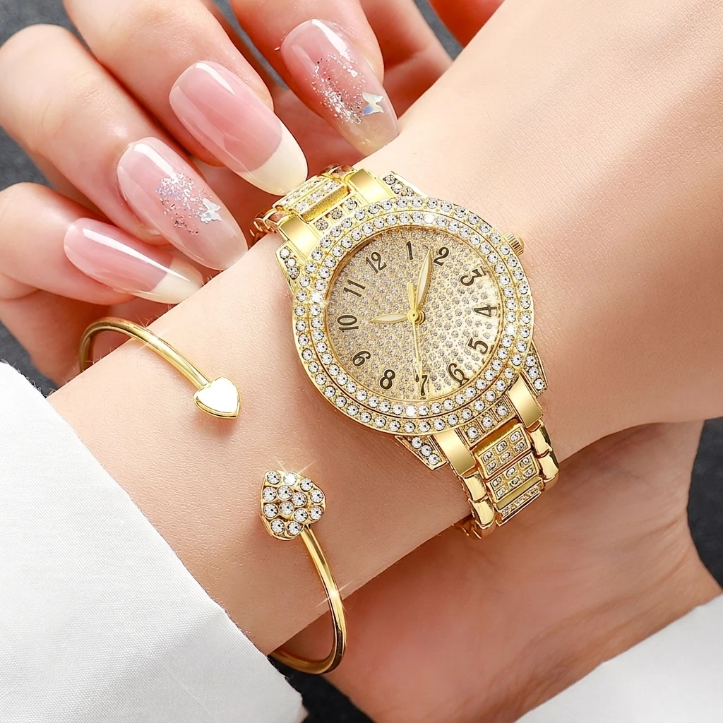 6PCS Fashion Rhinestone Damesh - Jewelry Watches Luxury recensie en prijs