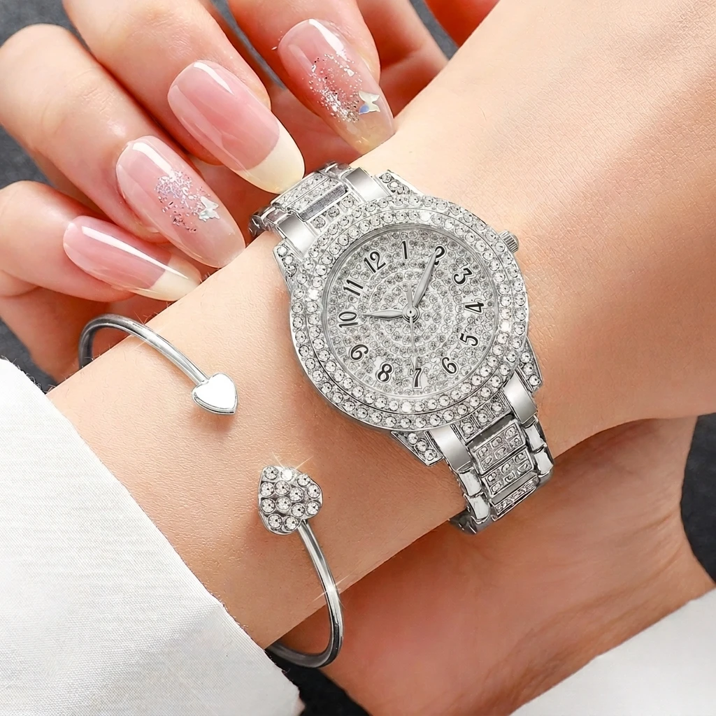 6PCS Fashion Rhinestone Damesh - Jewelry Watches Luxury recensie en prijs
