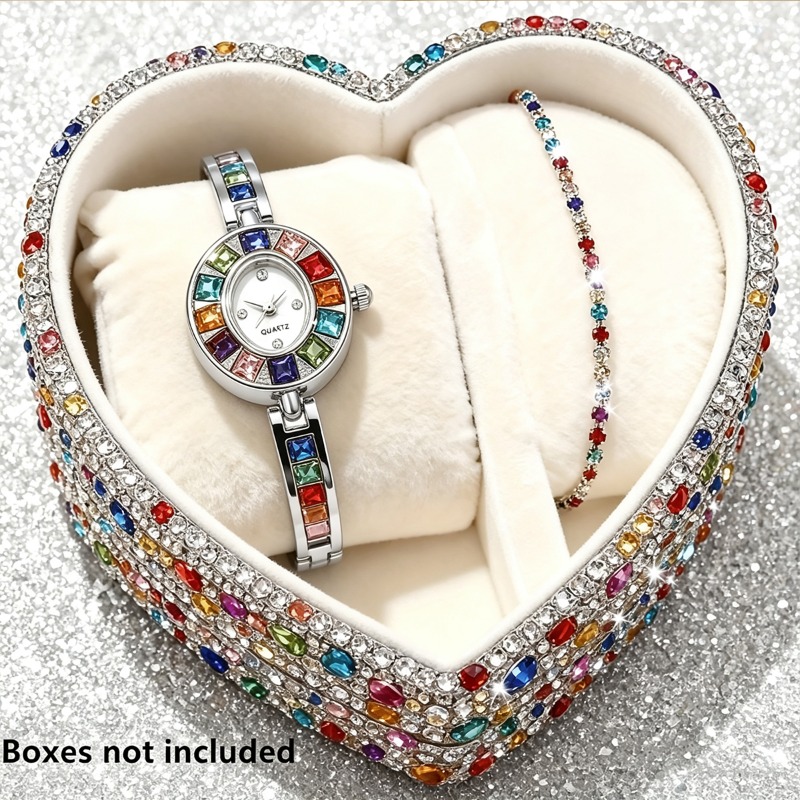 2 stuks elegante kleurrijke st - Jewelry Box Watches Bracelets recensie en prijs