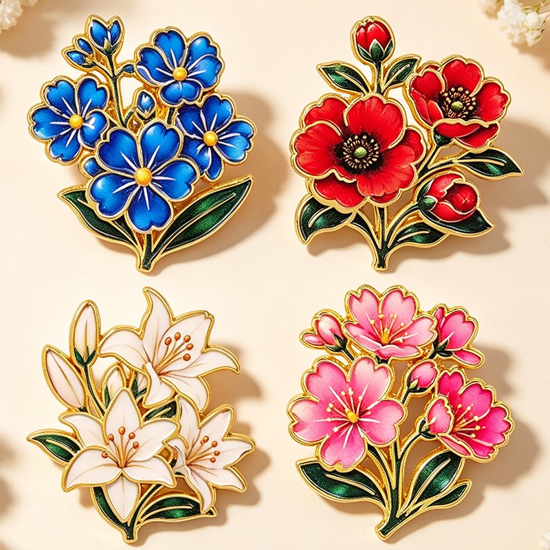 Leuke vintage kleurrijke bloem - Vintage Brooch Pin recensie en prijs