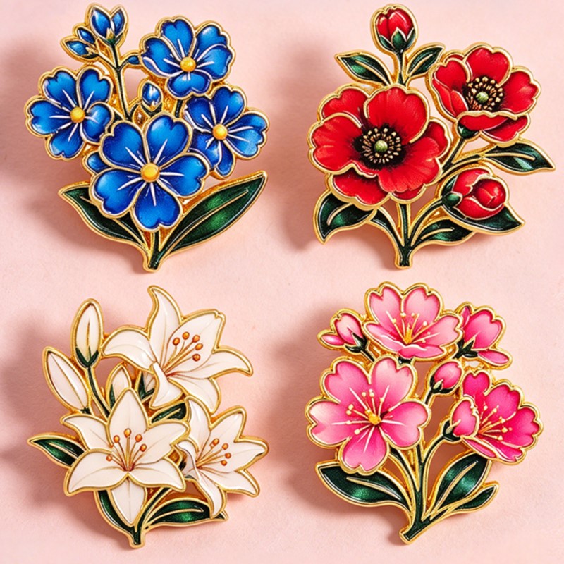 Leuke vintage kleurrijke bloem - Vintage Brooch Pin recensie en prijs