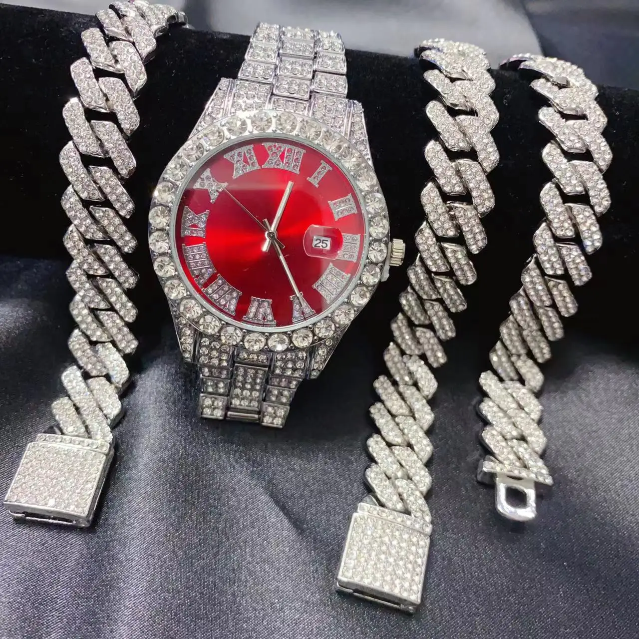 3 STKS Hip Hop Kalender Luxe H - Icebox Jewelry Watches recensie en prijs