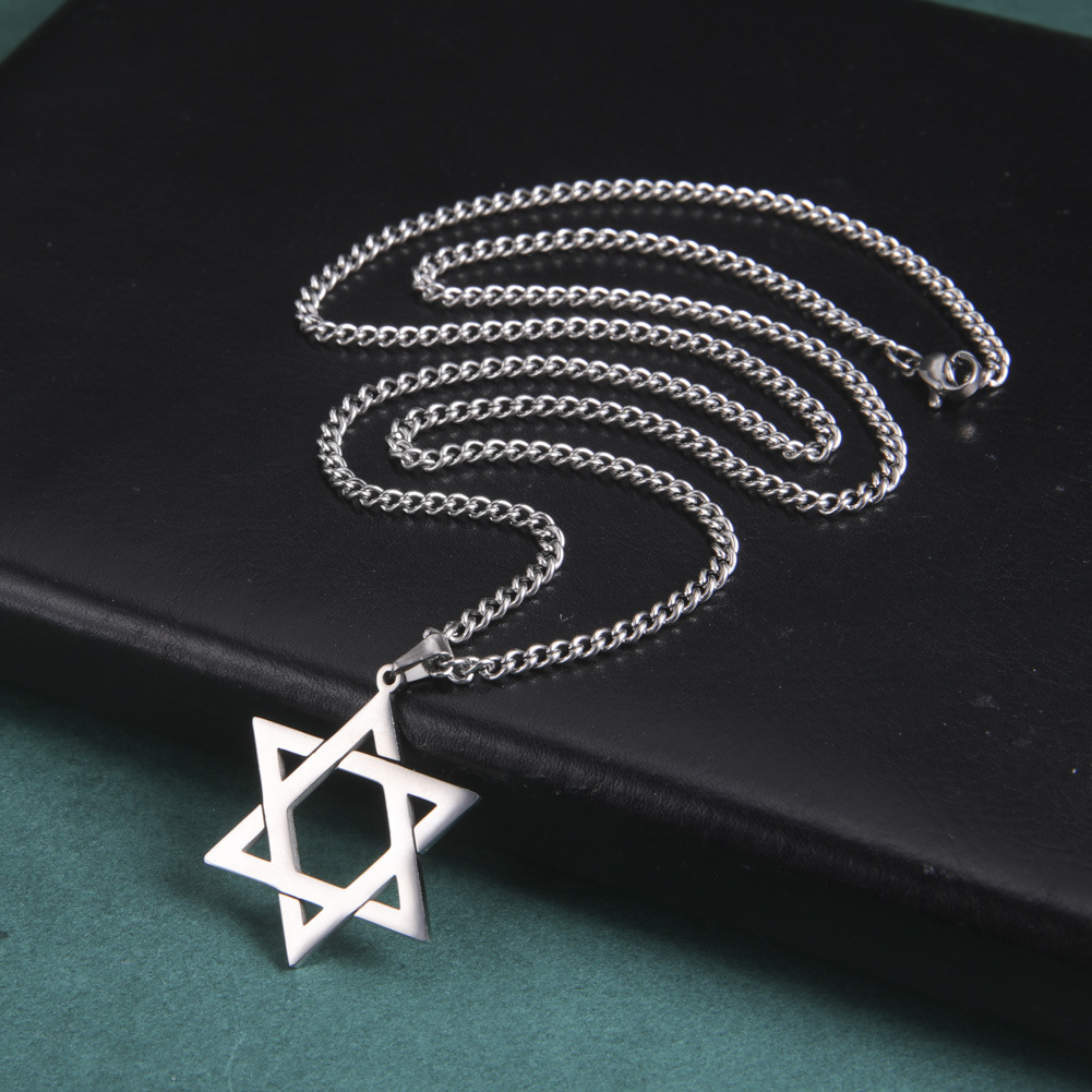 Roestvrijstalen Davidster hang - Jewelry & Watches Review recensie en prijs